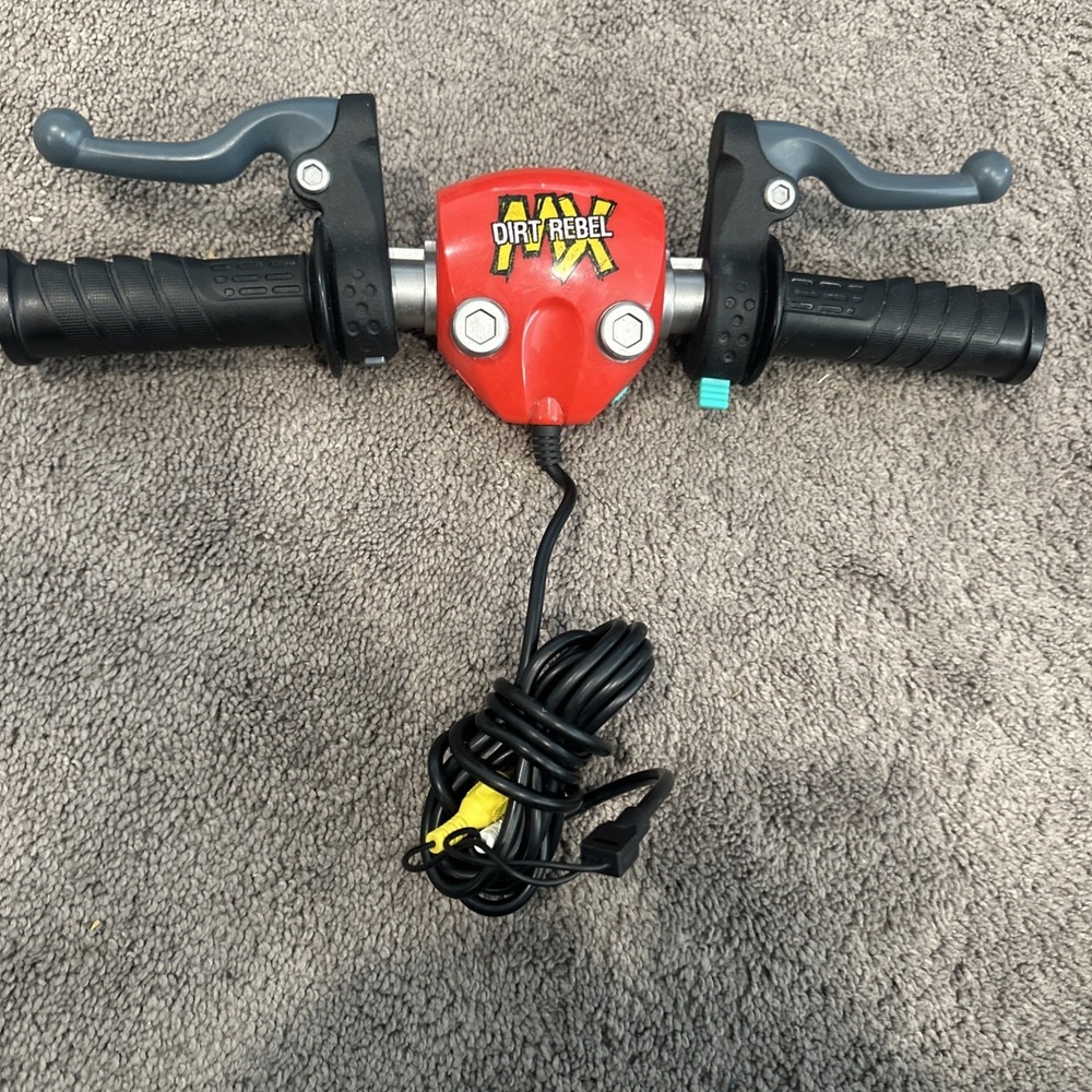 HASBRO MX DIRT REBEL PLUG & PLAY TV VIDEO GAME HANDHELD MOTORCYCLE CONTROLLER